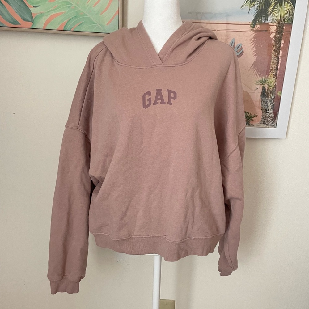 Gap Mini Arch Hoodie Sweatshirt in Fawn Beige Medium